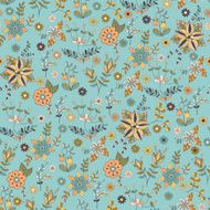 Vector pattern with wild flowers N2