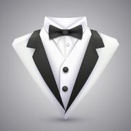 Triangle jacket with a bow tie N2