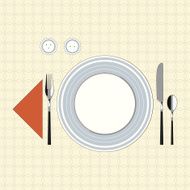 Table setting in modern style 6