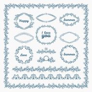 Ornate frames and borders page elements