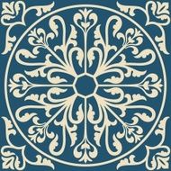Ornamental floral element for design N8