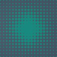 Halftone of turquoise dots on a gray background