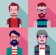 Hipster character design N15