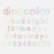 alphabetic fonts and numbers N26