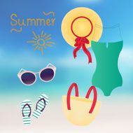 Fashion set of summer clothes N2