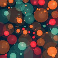 Design background of bright colored abstract circles