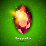 Gemstone on dark background