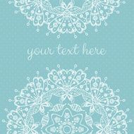 Abstract vector card with ornamental round mandala N3