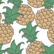 Pineapple seamless pattern N4