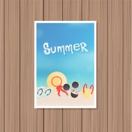 Vintage summer poster N2