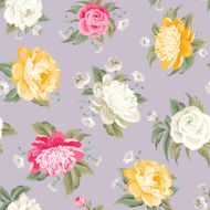 Seamless peony pattern N2