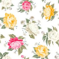 Seamless peony pattern N3