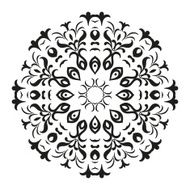 Abstract contour pattern