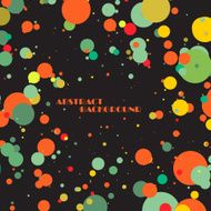 Abstract colorful frame of circles N6