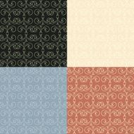 Set of seamless vintage patterns N46