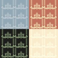 Set of seamless vintage patterns N48
