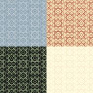 Set of seamless vintage patterns N56