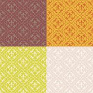 Set of seamless vintage patterns N58