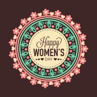 Beautiful rangoli design for Women&#039;s Day celebration