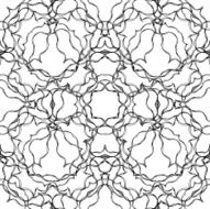 Monochrome abstract seamless pattern N2