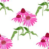 seamless pattern with purple flowers N2