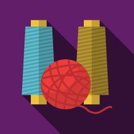 Colorful vector icon for threads
