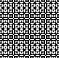 Black and White Circle Seamless Pattern Background N8