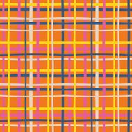 Hand drawn seamless plaid pattern N2