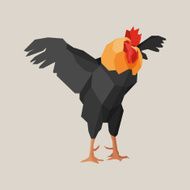 Paper rooster