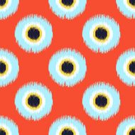 seamless scribble polka dots pattern