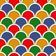 seamless japanese scallop wave pattern N2