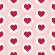 seamless scribble heart symbol pattern N2