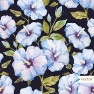 Blue flowers pattern N6