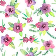 Seamless pattern with flowers in vector N5