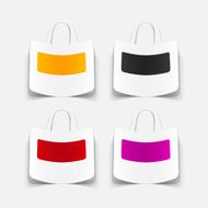 realistic design element bag N19