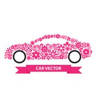 Flower Car vector N3