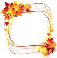 grunge autumn frame