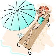 Girl on the beach N10