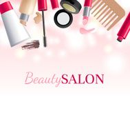 Glamorous make-up background