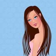 beautiful brunette N2