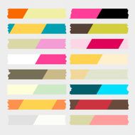 colorful masking tape vector
