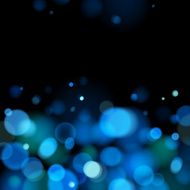 Abstract blue bokeh blurry background