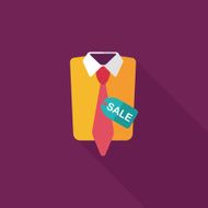 shopping suit flat icon with long shadow eps10 N10