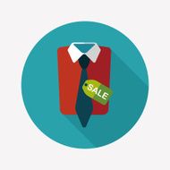 shopping suit flat icon with long shadow eps10 N11