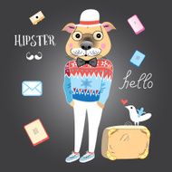 Hipster Dog N2