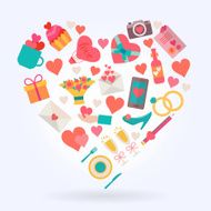 Love icons set N4