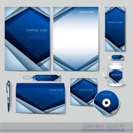 hi-tech background design for corporate identity set