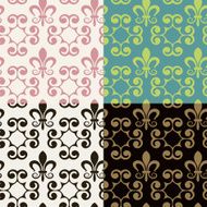 Set of seamless vintage patterns N60