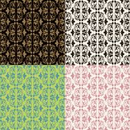 Set of seamless vintage patterns N62