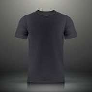 black T-shirt template